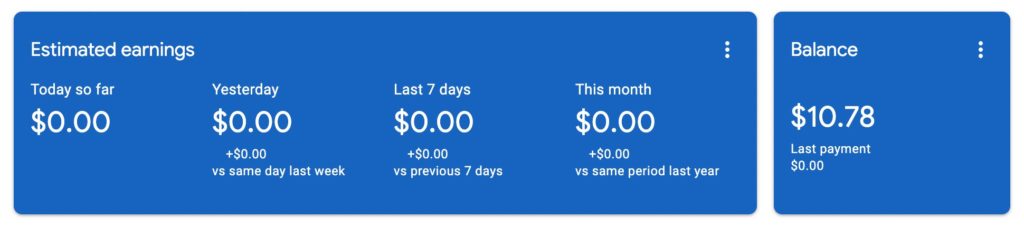 Photo of AdSense payment info. If you can't see the photo, please disable adblocker.